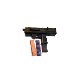 تفنگ اسباب بازی مسلسل یوزی شارژی تیر اسفنجی مدل YF871A -اسباب بازی